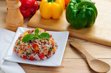 fried rice with vegetables	