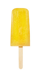 Orange Popsicle on White Background