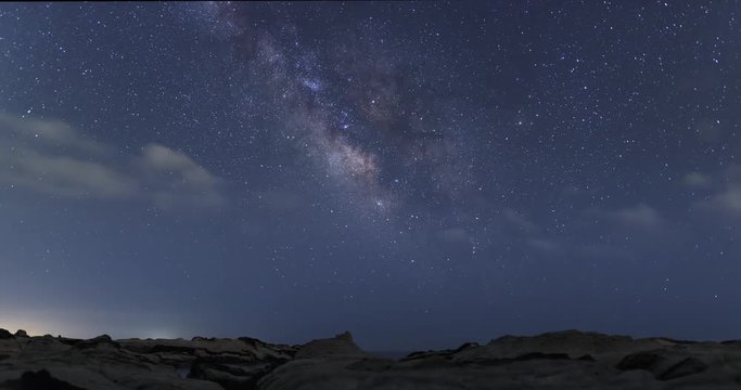 Milky Way time-lapse at Bishamon Bay