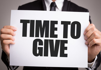 Time to Give