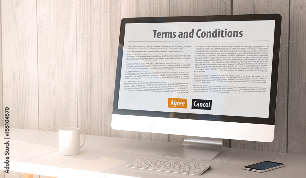 Poster desktop computer terms and conditions