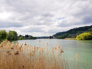 Blick von Eschenz nach Stein am Rhein