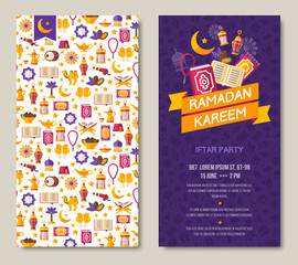 Obraz premium Ramadan Kareem two sides poster