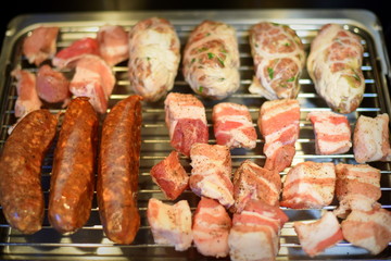 meat for grilling or barbecue