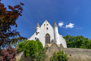 Fototapeta premium Burgkirche at Ober Ingelheim City Rhine Hesse, Rhineland Palatinate Germany