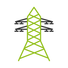 electric tower isolated icon vector illustration design