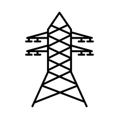 electric tower isolated icon vector illustration design