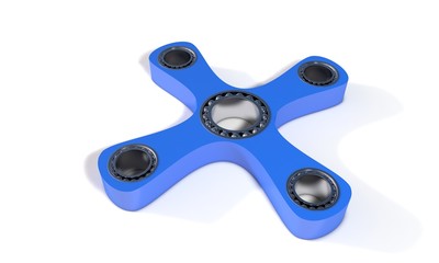 Four handed hand spinner, 3d render