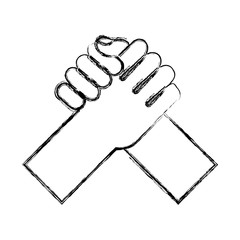 hand shake isolated icon vector illustration design