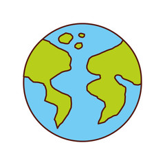 world planet earth icon vector illustration design