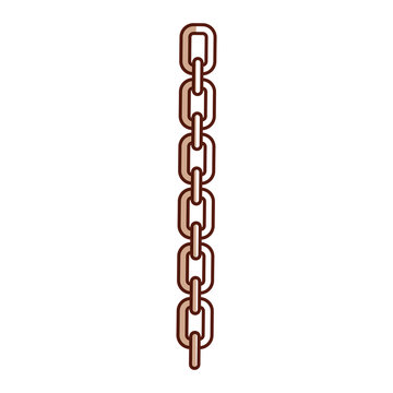 chain metalic isolated icon vector illustration design