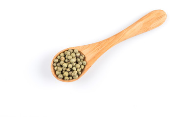 Green spice pepper peppercorns