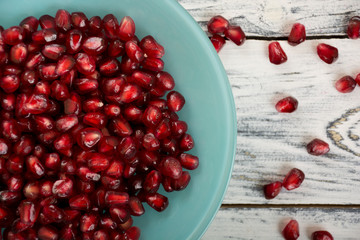 Fresh pomegranate seeds