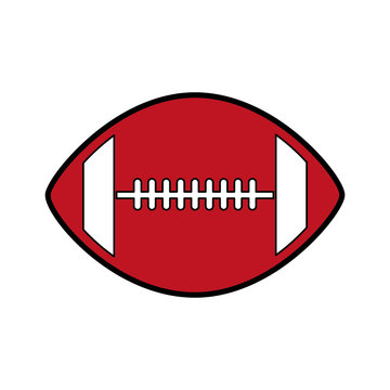 american football balloon icon vector illustration design