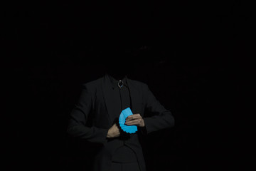Magician card trick manipulation