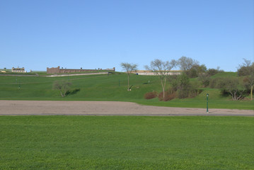 Fototapeta na wymiar Abraham Battlefield Park. Québec city.