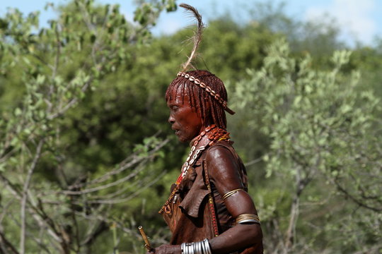 Volksstamm der Hamar im Omo Valley von &Auml;thiopien
