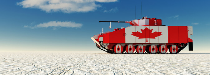 3d illustration of tank painted © juanjo