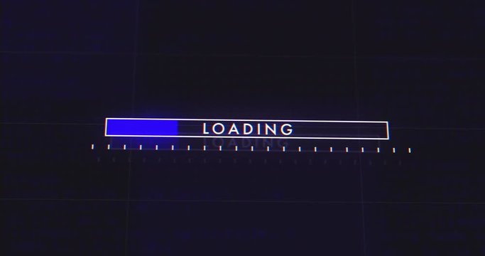 Animation Digital User Interface HUD Loading Bar