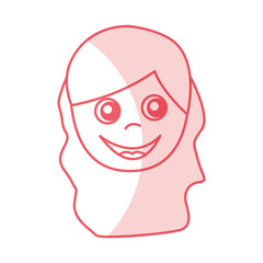 young woman avatar character vector illustration design