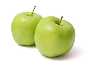 Green apple isolated on white background