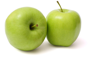 Green apple isolated on white background