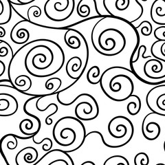 Seamless abstract black and white pattern background