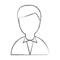 young man avatar character vector illustration design