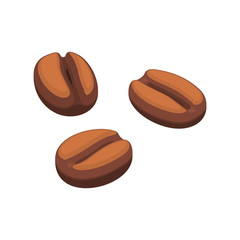 coffee beans isolated on white background