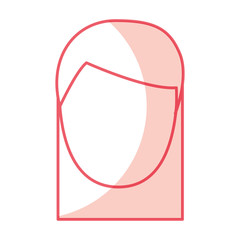 young woman avatar character vector illustration design