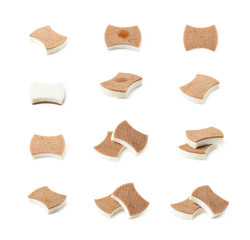 Kitchen sponge isolated