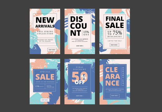 Abstract Patterned Social Media Sale Banners 2