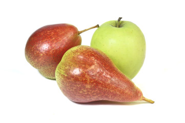 Fresh pear and juisy apple