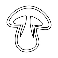 Mushroom delicious food icon vector illustration graphic design