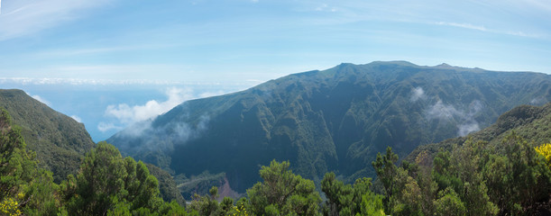 Fototapeta na wymiar Rainforest hills, Madeira island, Portugal