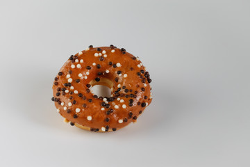 Donut on white background