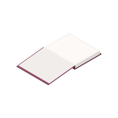 notebook on white background