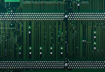 Symmetry lines from desktop computer chip