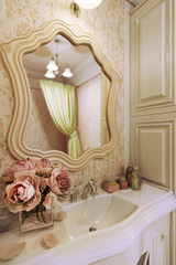 Close-up decor of bathroom