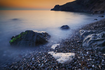 Seascape during sunset