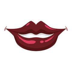 Sexy women lips icon vector illustration graphic design