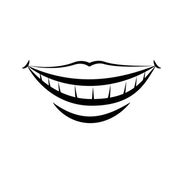 Mouth and lips cartoon icon vector illustration graphic design