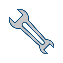 wrench tool object icon vector illustration graphic design