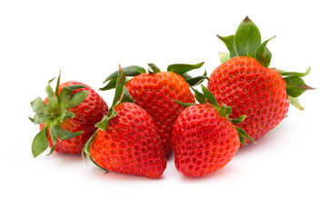 Strawberry isolated on white background. Fresh berry.