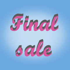 Sticker final sale.