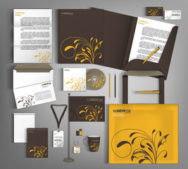 Corporate Identity set. Beautiful abstract business set statione