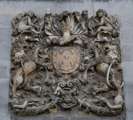 Coat of arms in stone 