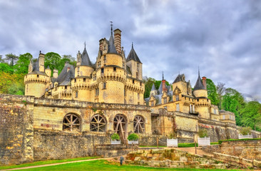 Fototapeta na wymiar Castle of Usse in the Loire Valley, France
