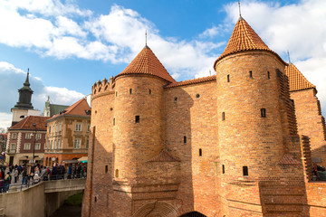 Fototapeta premium Barbican fortress in Warsaw