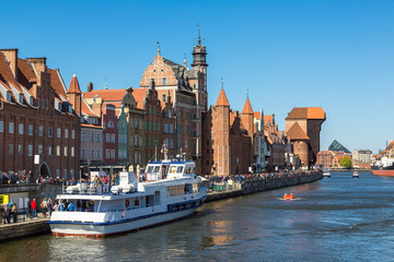 Naklejka na ściany i meble Colourful historic houses in Gdansk